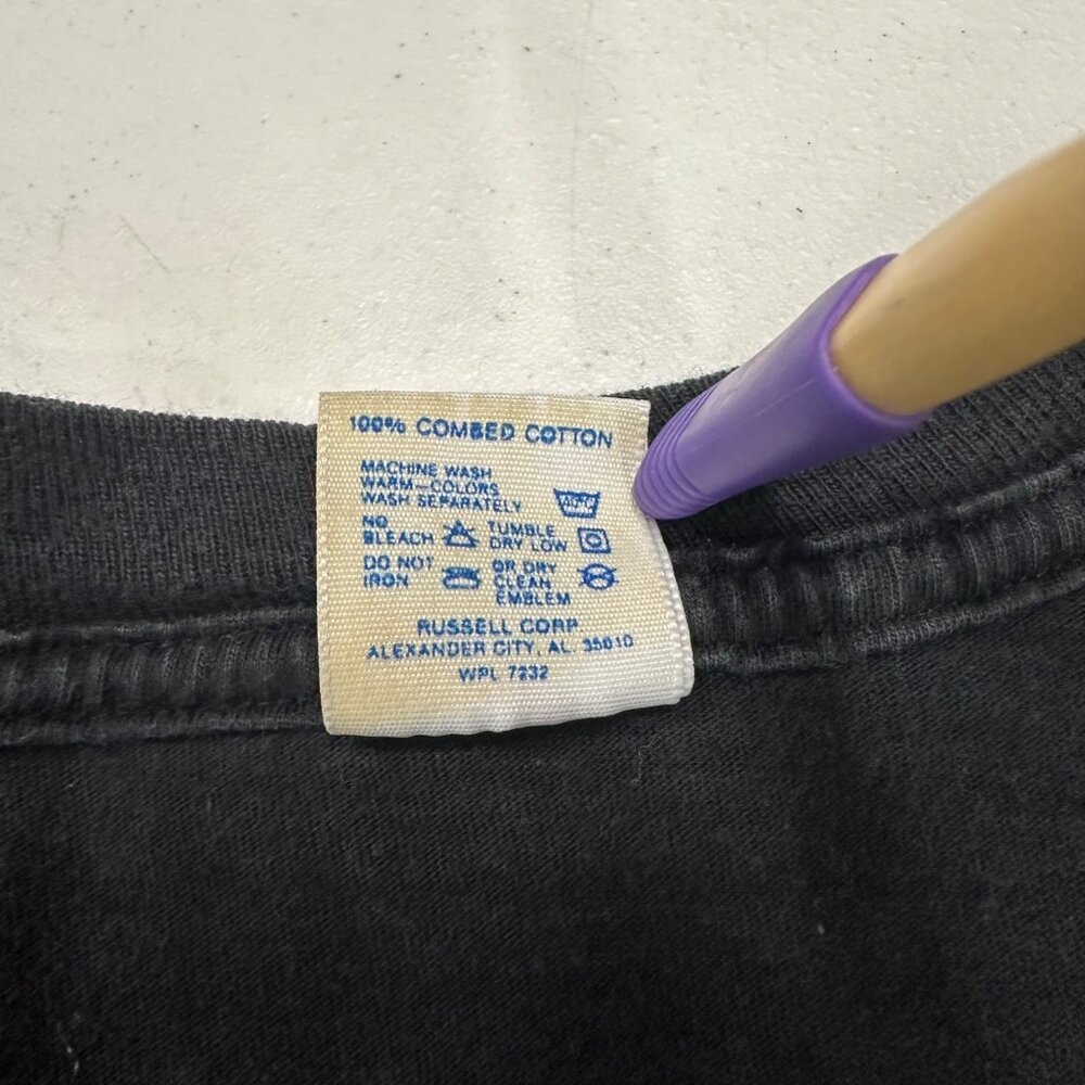 Vintage 80s Harley Davidson Robison Daytona Beach Black XXL Single Stitch Tee - Picture 9 of 12